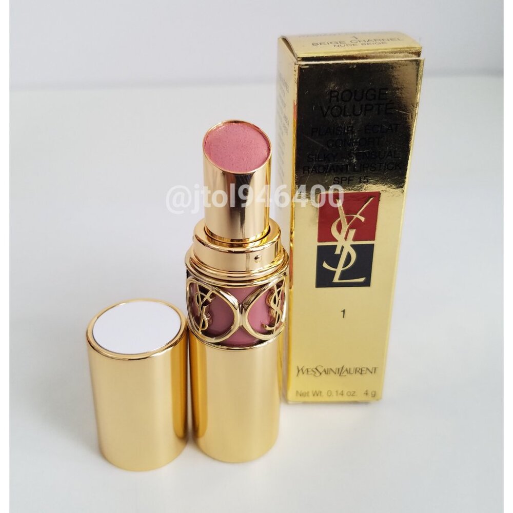 YSL Rouge Volupte Lipstick Nude Beige #1